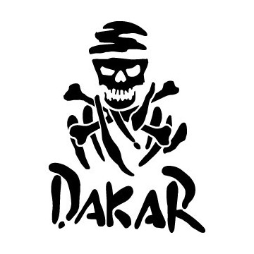 Stickers voiture Dakar Skull