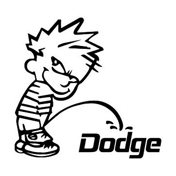 Bad boy Calvin pee on Dodge