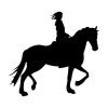 Stickers Cheval Cowgirl