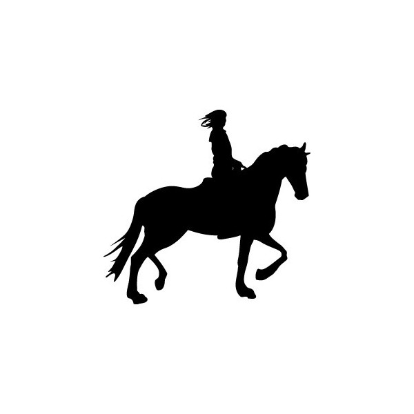 Stickers Cheval Cowgirl