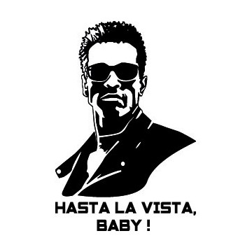 Stickers Terminator Hasta la Vista, Baby !