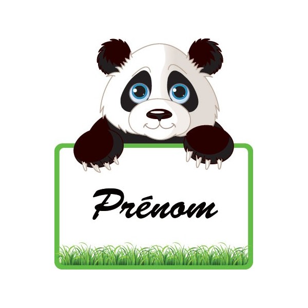 Le Panda + Prénom Personnalisable