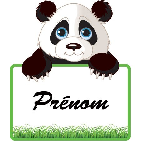 Le Panda + Prénom Personnalisable