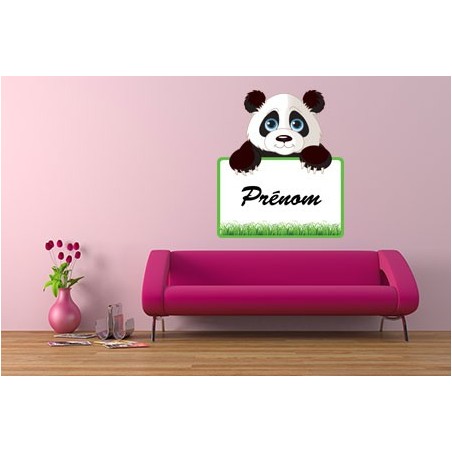 Le Panda + Prénom Personnalisable
