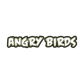 Stickers imprimé représentant le logo du jeux vidéos Angry Birds
