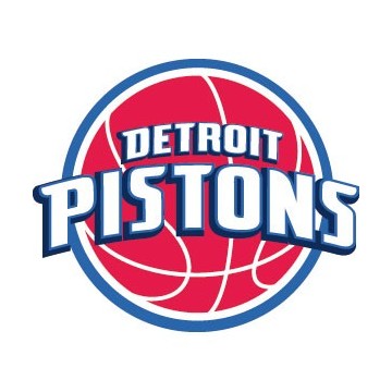 Stickers représentant le logo de l'équipe de NBA : Detroit Pistons