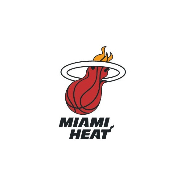 Stickers représentant le logo de l'équipe de NBA : Miami Heat