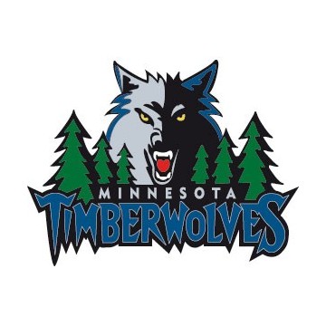 Stickers représentant le logo de l'équipe de NBA : Minnesota Timberwolves