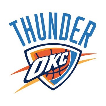 Stickers représentant le logo de l'équipe de NBA : Oklahoma City Thunder