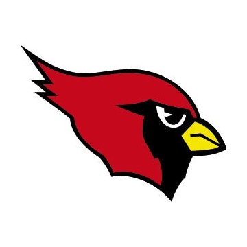Stickers représentant le logo de l'équipe de NFL : Arizona Cardinals