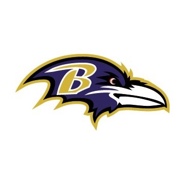 Stickers représentant le logo de l'équipe de NFL : Baltimore Ravens