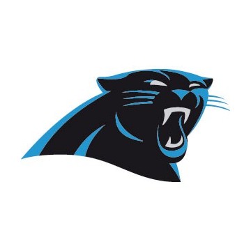 Stickers représentant le logo de l'équipe de NFL : Carolina Panthers
