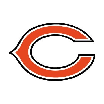 Stickers représentant le logo de l'équipe de NFL : Chicago Bears