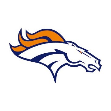 Stickers représentant le logo de l'équipe de NFL : Denver Broncos