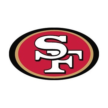 Stickers représentant le logo de l'équipe de NFL : San Francisco 49ers