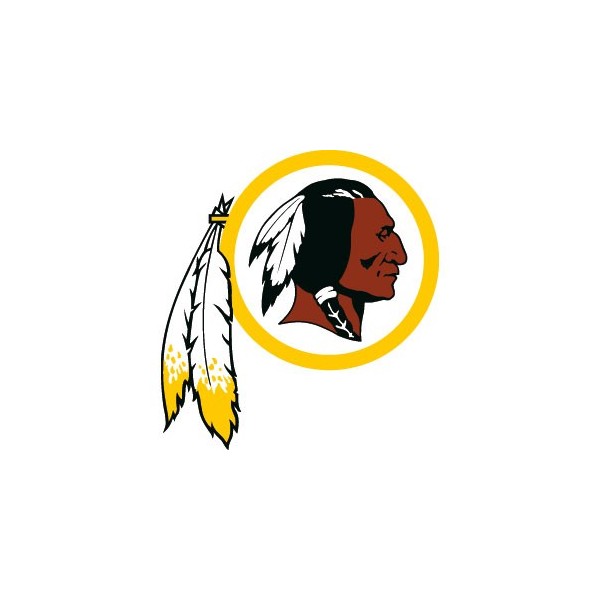 Stickers représentant le logo de l'équipe de NFL : Washington Redskins