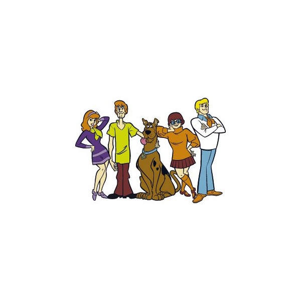 Stickers représentant l'équipe du dessin animé Scoobydoo