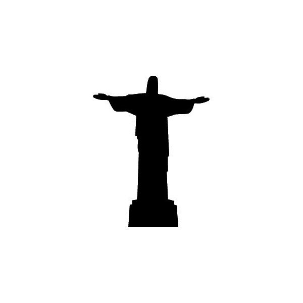 Passion Stickers - Corcovado Silhouette Brazil Decals Wallstickers ...