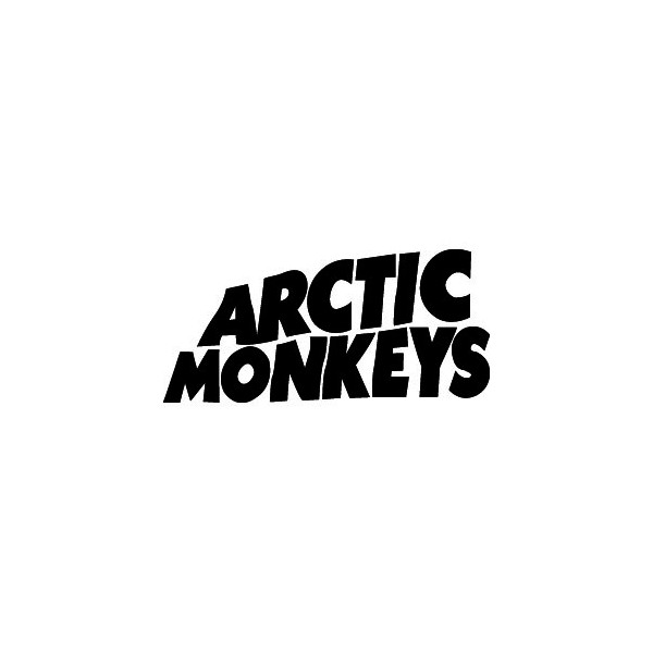 4 x tailles-Mural Cadeau Arctic Monkeys texte & Sound Waves Autocollant Mural Décalcomanie