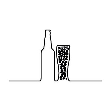 Beer & Glass Silhouette