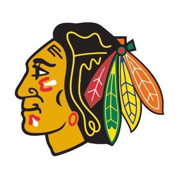 Stickers représentant le logo de l'équipe de NHL : Chicago Blackhawks