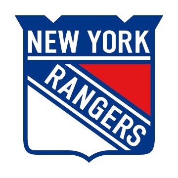 Stickers représentant le logo de l'équipe de NHL : New York Rangers