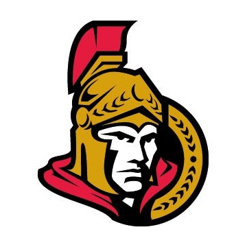 Stickers représentant le logo de l'équipe de NHL : Ottawa Senators