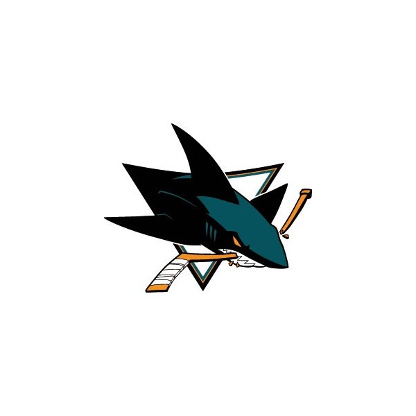 Stickers représentant le logo de l'équipe de NHL : San Jose Sharks