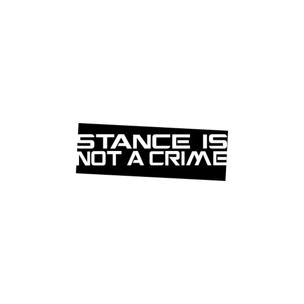 Stance is not a crime