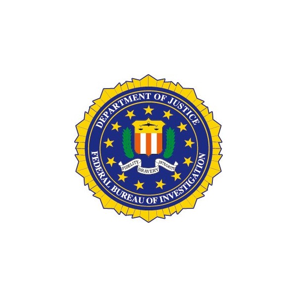 Stickers représentant le logo du FBI : Federal Bureau of Investigation