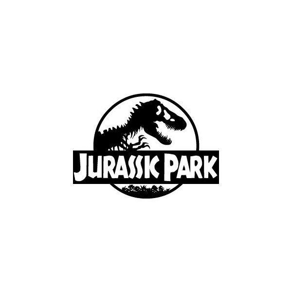 Stickers représentant le logo du célèbre film de Steven Spielberg : Jurassic Park