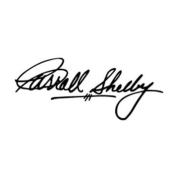 12" Carroll Shelby autographe signature Autocollant Vinyle Autocollant SHELBY GT350 500