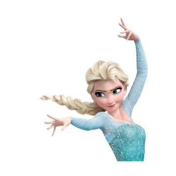 Stickers représentant Elsa du film d'animation La Reine des Neiges