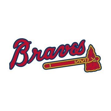 Stickers représentant le logo de l'équipe de MLB : Atlanta Braves