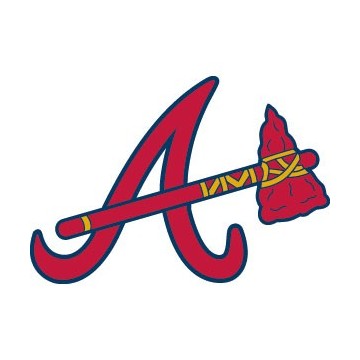 Stickers représentant le logo de l'équipe de MLB : Atlanta Braves