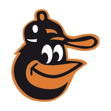 Stickers représentant le logo de l'équipe de MLB : Baltimore Orioles