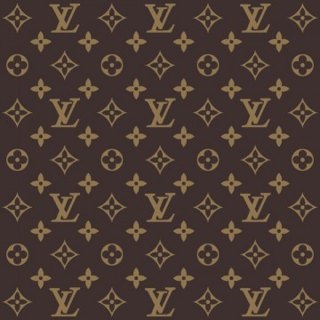 sticker autocollant du monogramme Louis Vuitton pour décoration luxe mode fashion