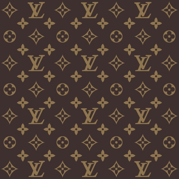 sticker autocollant du monogramme Louis Vuitton pour décoration luxe mode fashion