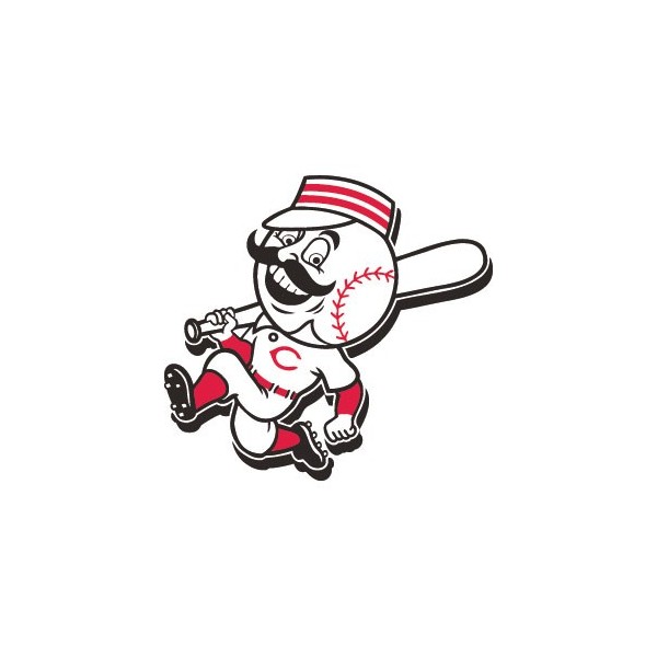 Stickers représentant la mascotte de l'équipe de MLB : Cincinnati Reds
