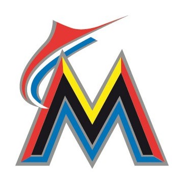 Stickers représentant le logo de l'équipe de MLB : Miami Marlin