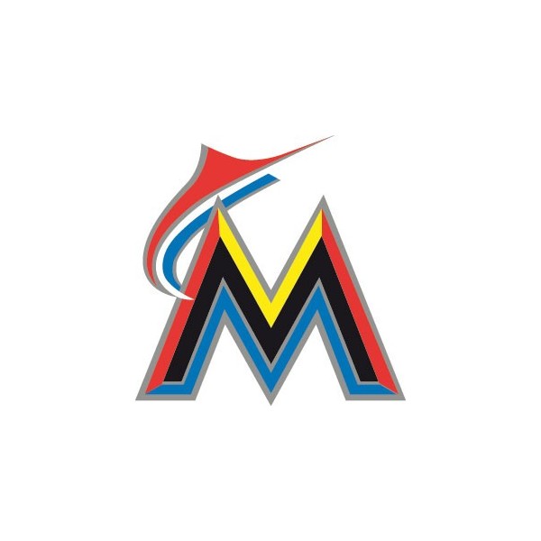 Stickers représentant le logo de l'équipe de MLB : Miami Marlin