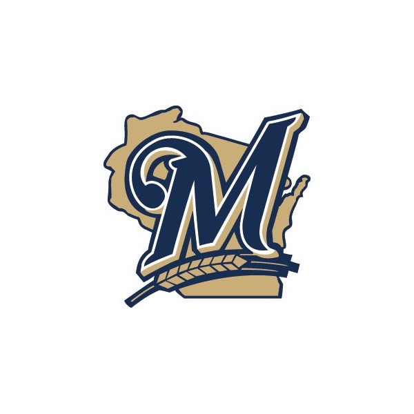 Stickers représentant le logo de l'équipe de MLB : Milwaukee Brewers