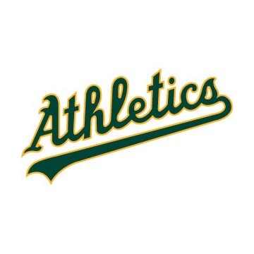 Stickers représentant le logo de l'équipe de MLB : Oakland Athletics