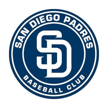 Stickers représentant le logo de l'équipe de MLB : San Diego Padres