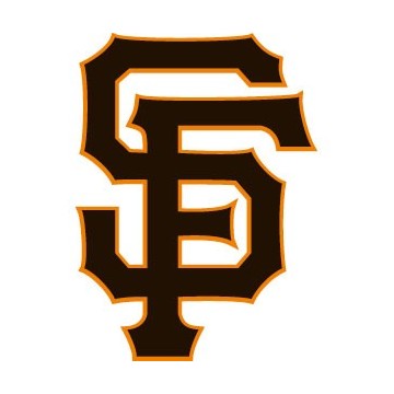 Stickers représentant le logo de l'équipe de MLB : San Francisco Giants