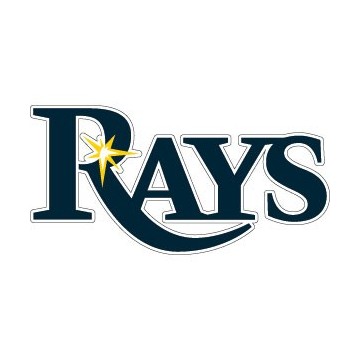 Stickers représentant le logo de l'équipe de MLB : Tampa Bay Rays