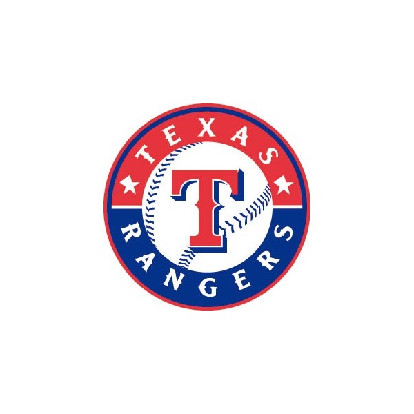 Stickers représentant le logo de l'équipe de MLB : Texas Rangers
