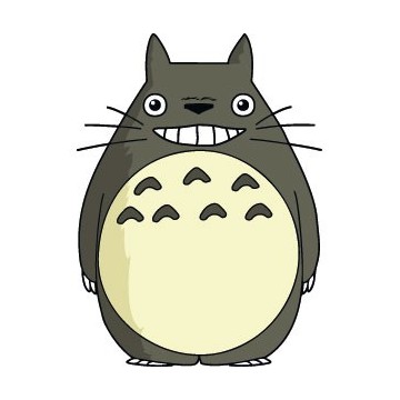 Stickers représentant Totoro du film Mon voisin Totoro du studio Ghibli
