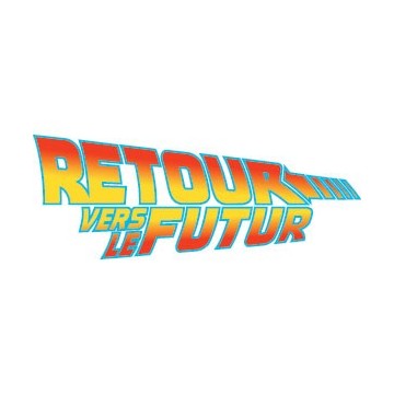 Stickers représentant le logo du célèbre film Retour Vers Le Futur