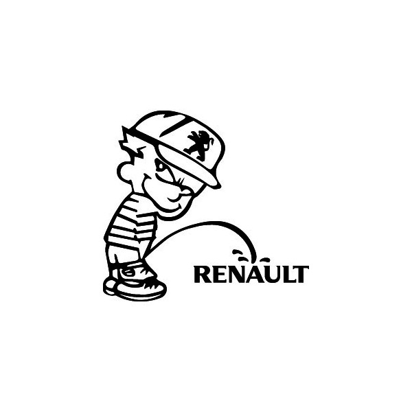Bad boy Peugeot fait pipi sur Renault